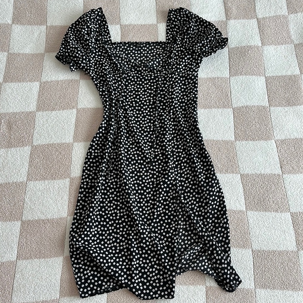 MIDI length black dress